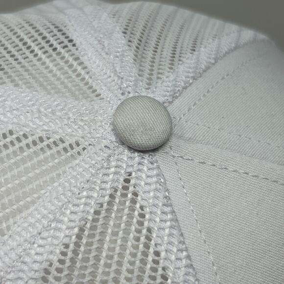 UNLV Rebels Trucker Hat Cap White University Nevada Las Vegas Snapback 6 Panel - Picture 6 of 10